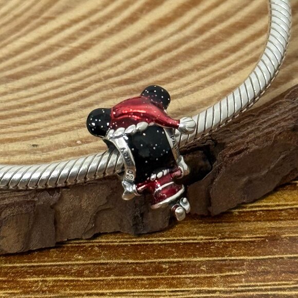 Pandora Minnie Mouse Holiday Charm Sterling silver Jewelry - Picture 2 of 4